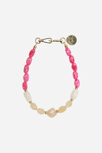 Chaine Courte Divya Fuschia 40 cm