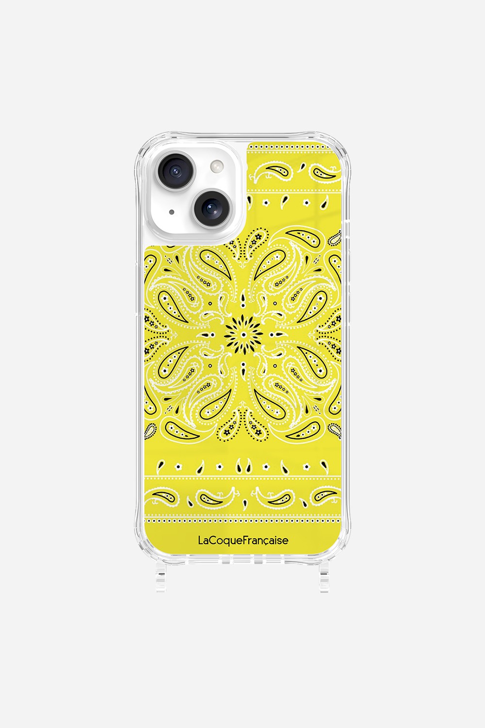 Coque Anneaux Imprimee Bandana Jaune Fluo - 37