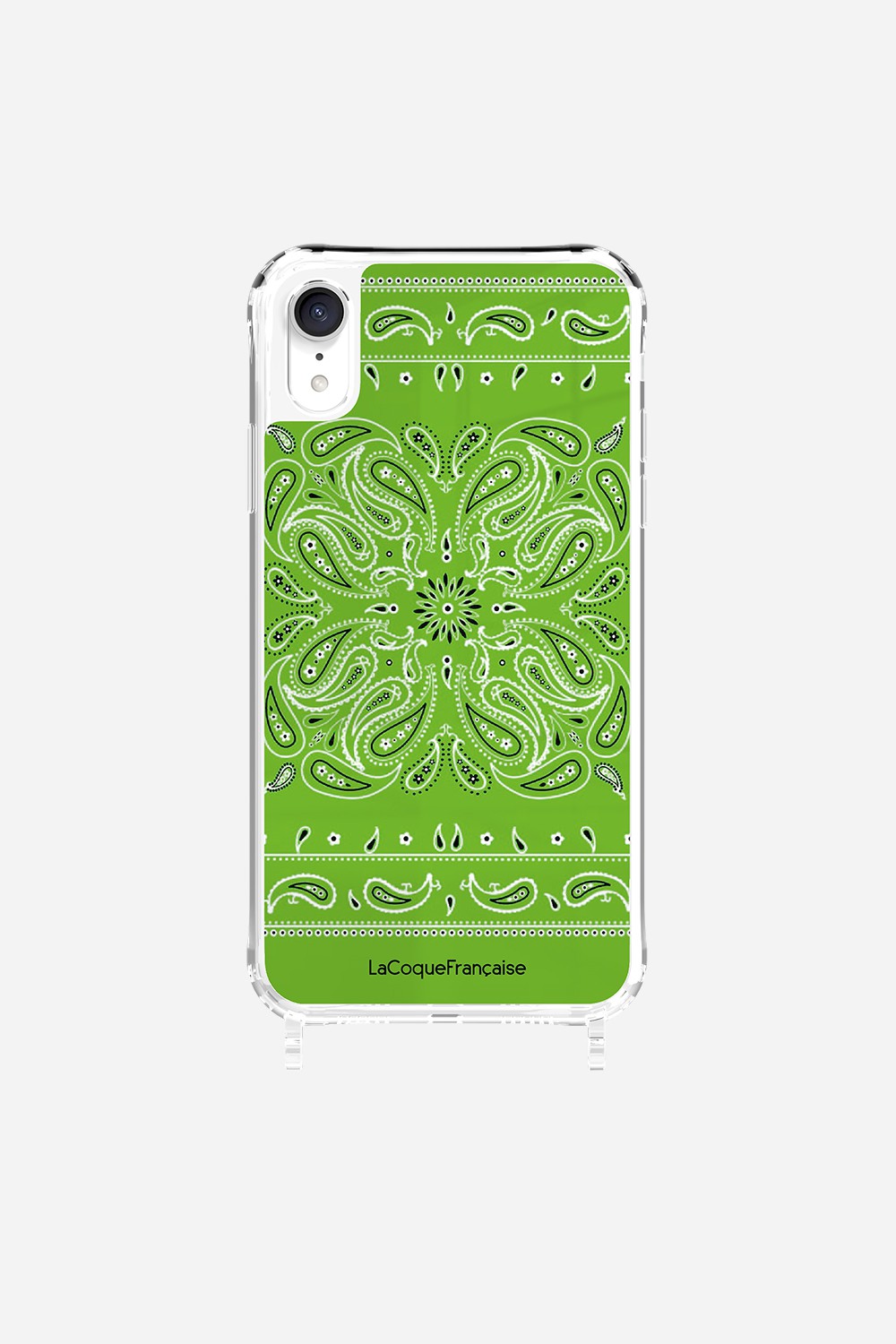 Coque Anneaux Imprimee Bandana Vert Fluo - 51