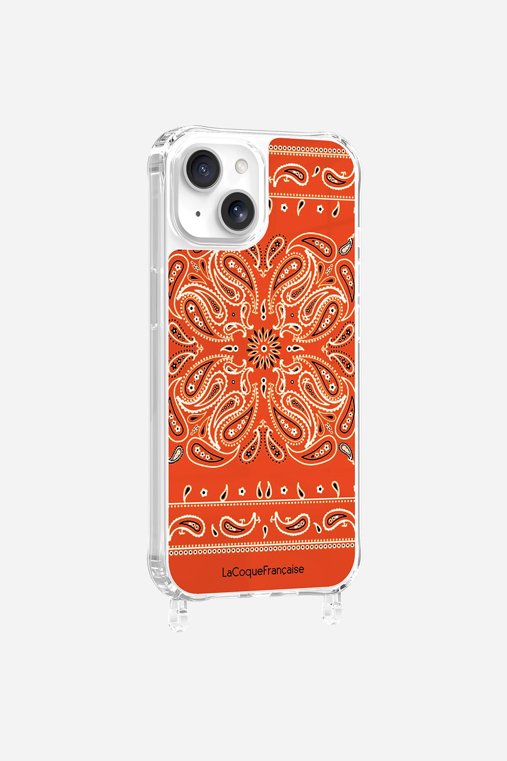 Printed Ring Case Bandana Orange Fluo