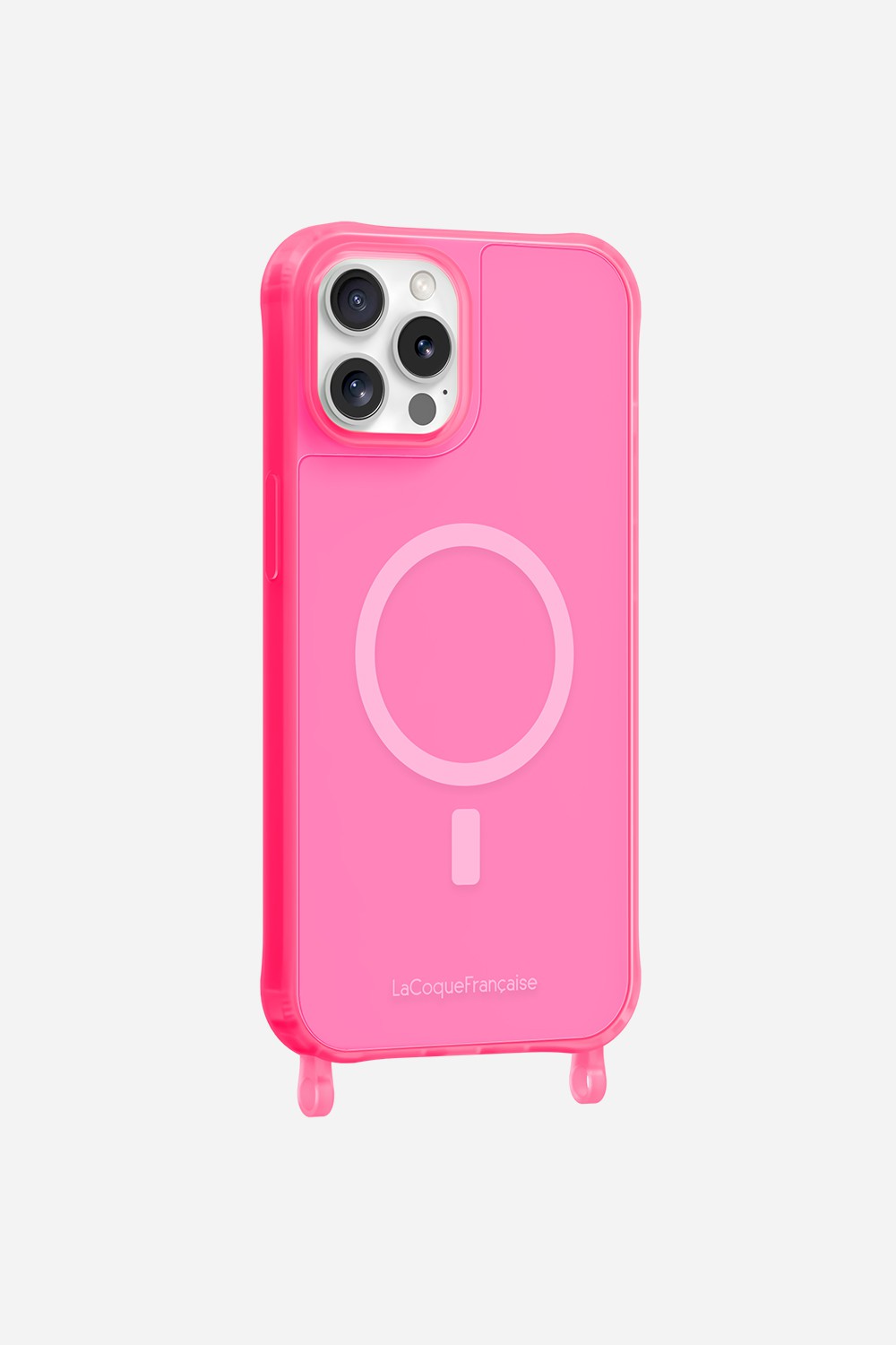 スマホケース/MAGSAFE TEEN SPIRIT ROSE iPhone 16 Pro Case Pink Neon Rings Magsafe Teen Spirit