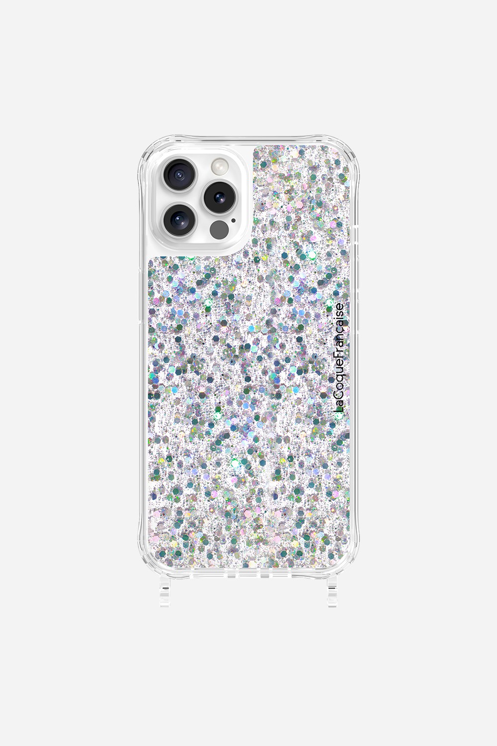 Coque Anneaux Paillettes Holographique