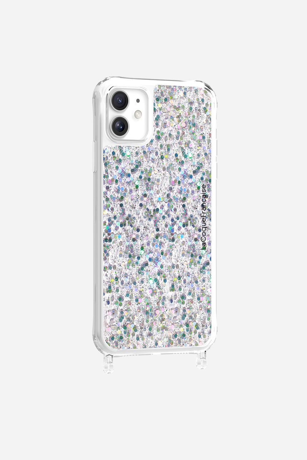Coque Anneaux Paillettes Holographique