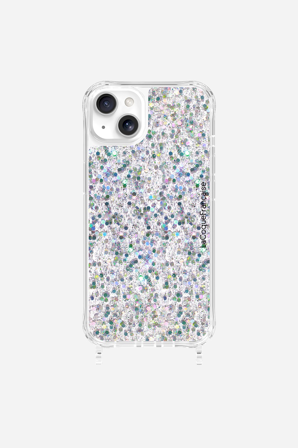 Coque Anneaux Paillettes Holographique