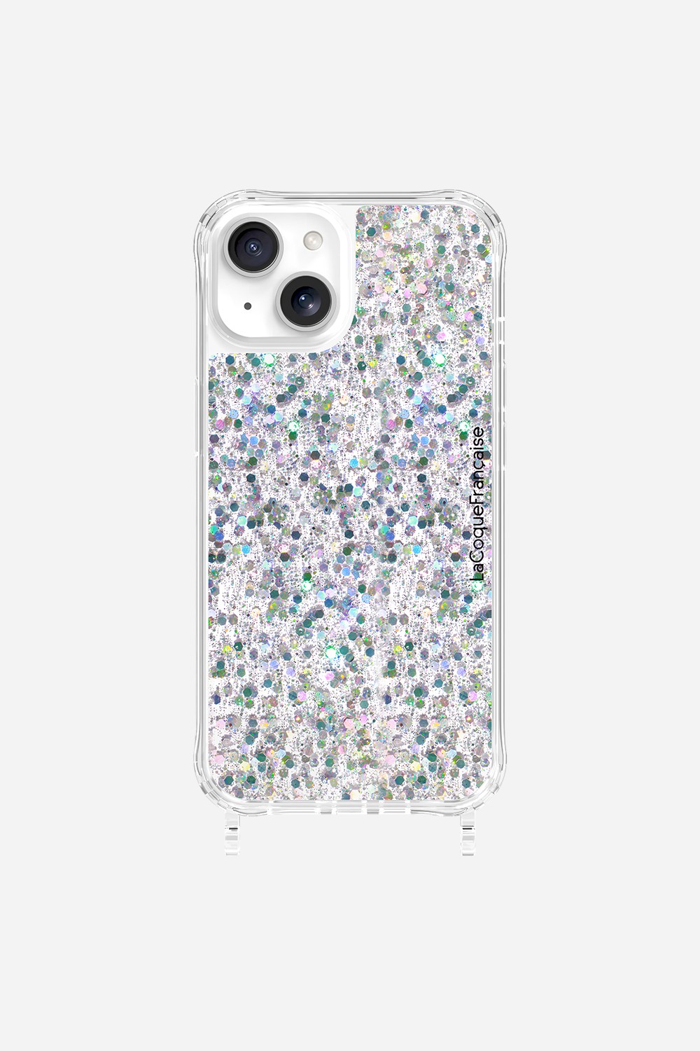 Coque Anneaux Paillettes Holographique