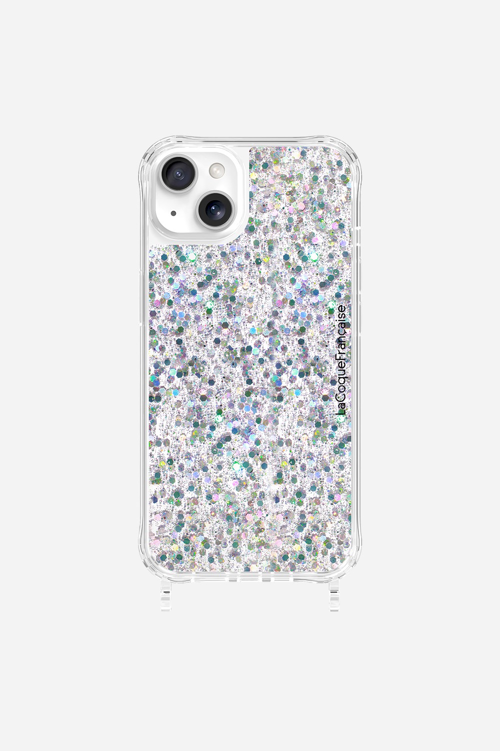 Coque Anneaux Paillettes Holographique