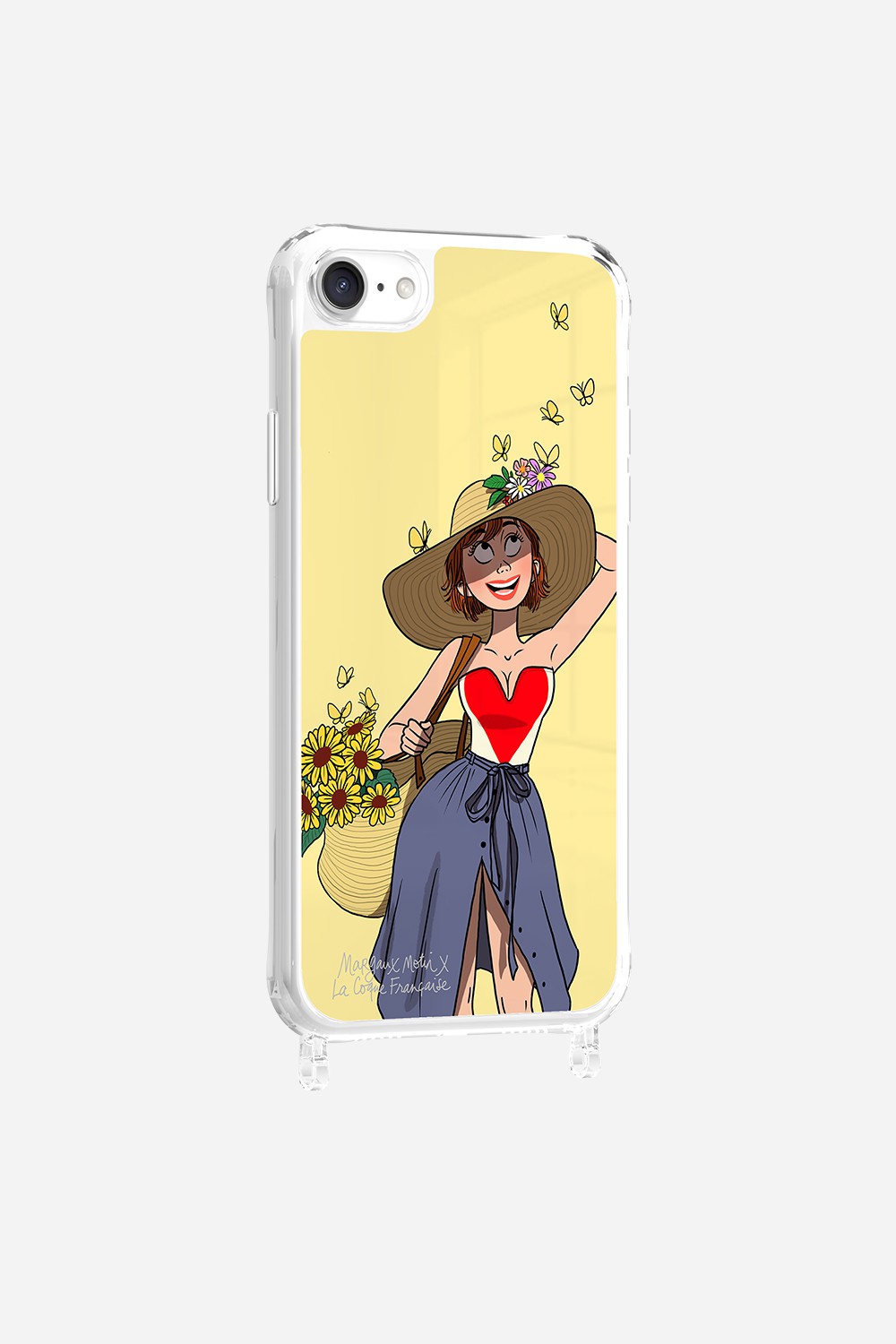 Coque LCF X MARGAUX MOTIN Anneaux Imprime Flower Power