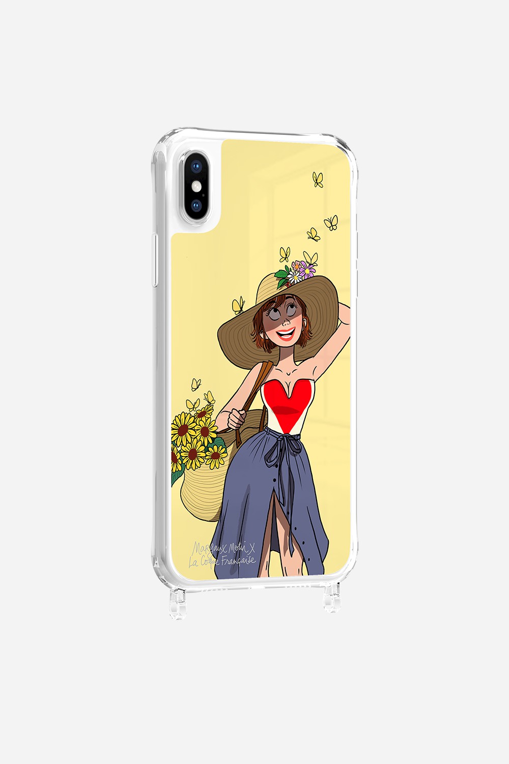 Coque LCF X MARGAUX MOTIN Anneaux Imprime Flower Power