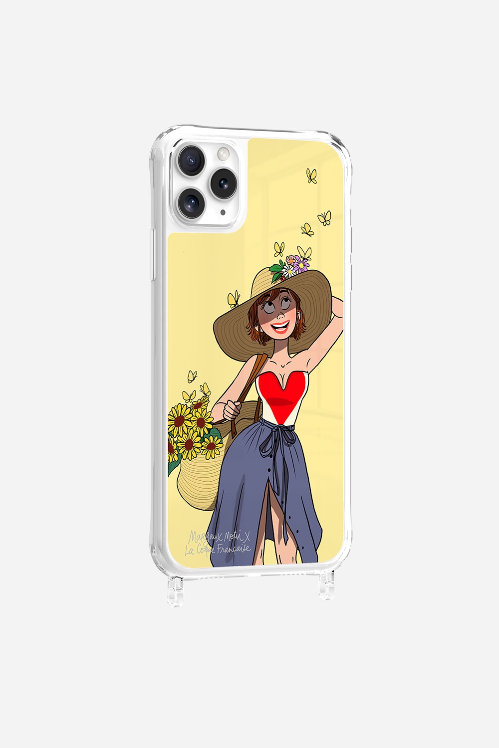 Coque LCF X MARGAUX MOTIN Anneaux Imprime Flower Power