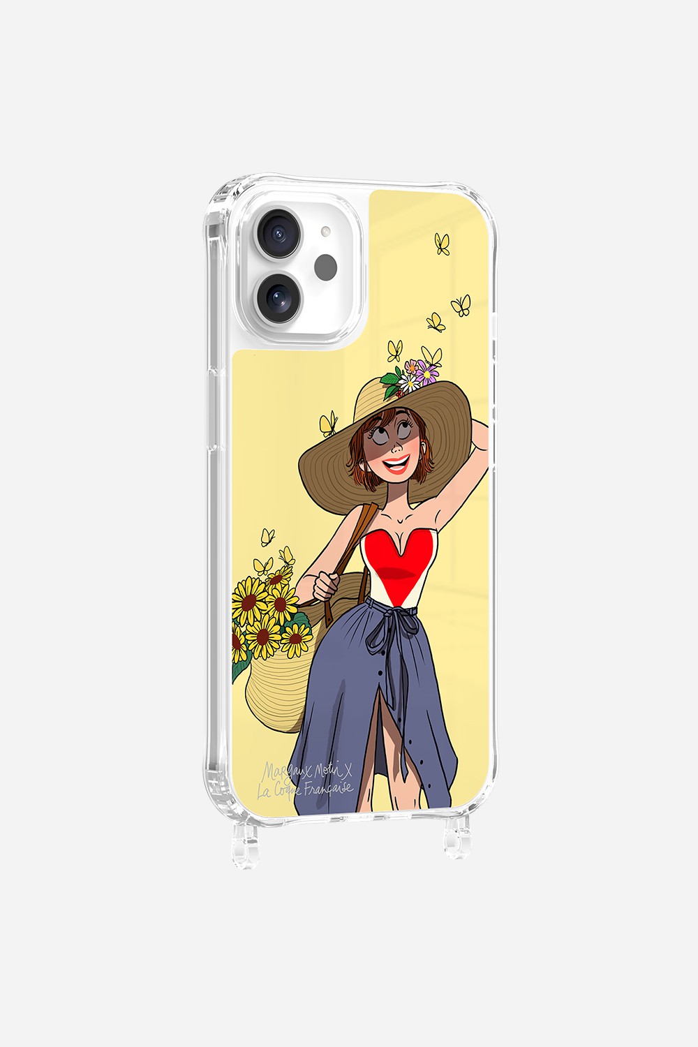 Coque LCF X MARGAUX MOTIN Anneaux Imprime Flower Power
