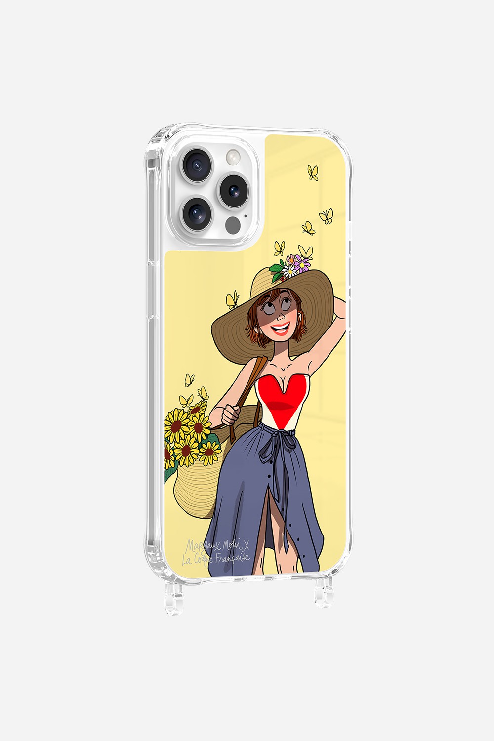 Coque LCF X MARGAUX MOTIN Anneaux Imprime Flower Power