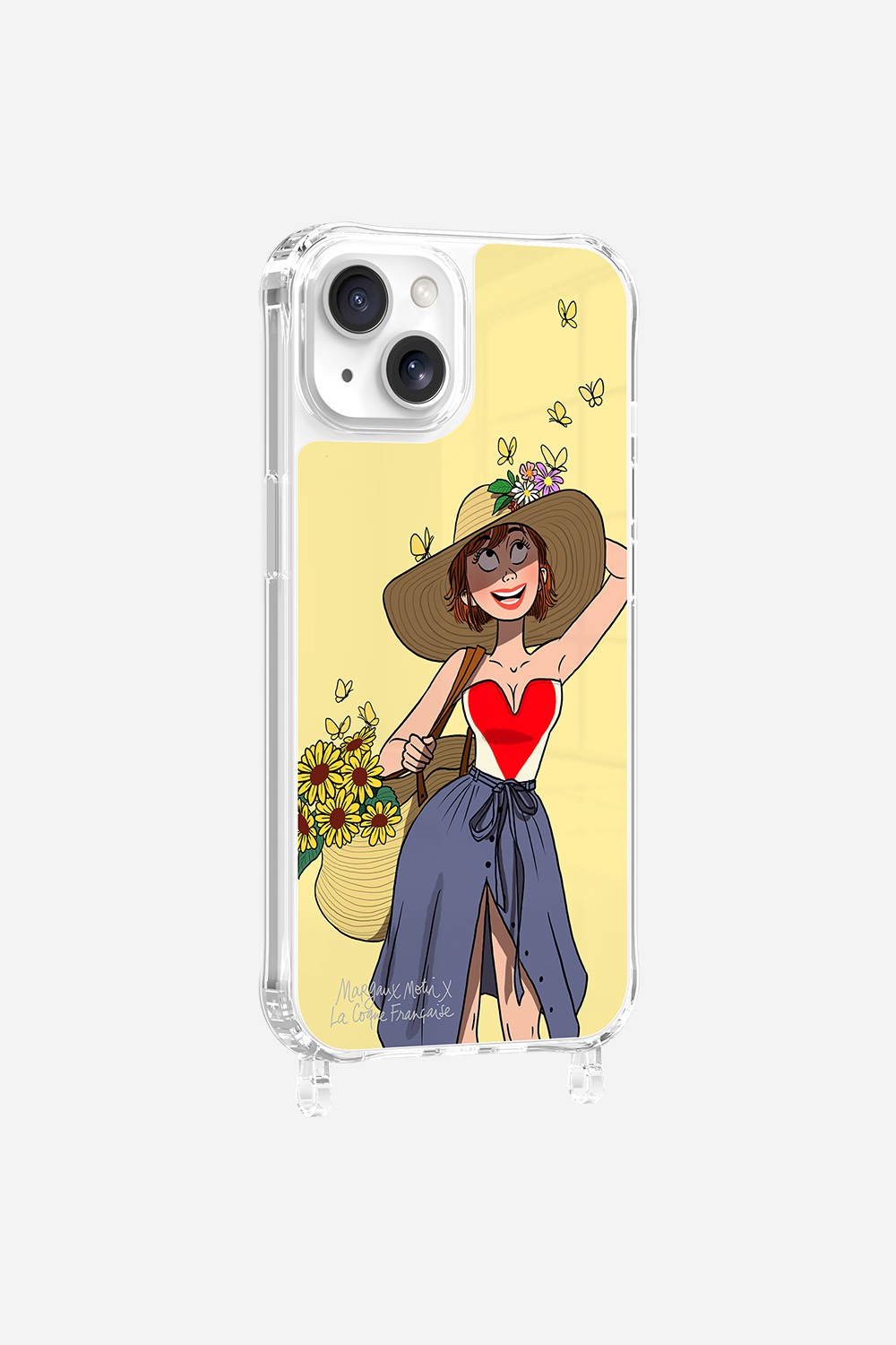 Coque LCF X MARGAUX MOTIN Anneaux Imprime Flower Power