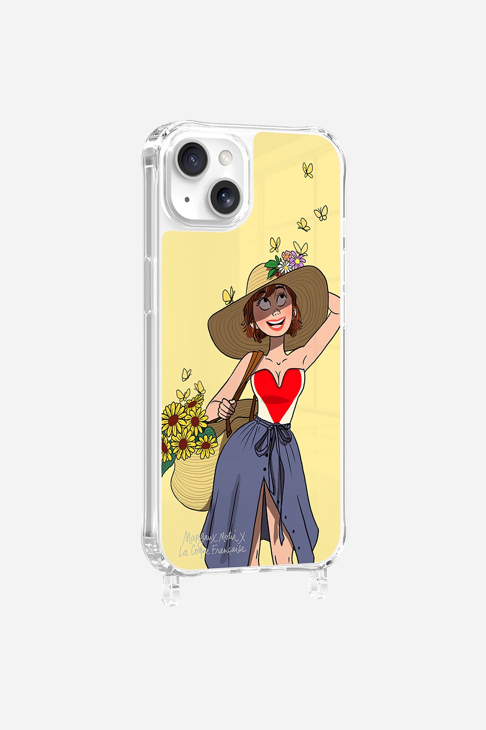 Coque LCF X MARGAUX MOTIN Anneaux Imprime Flower Power