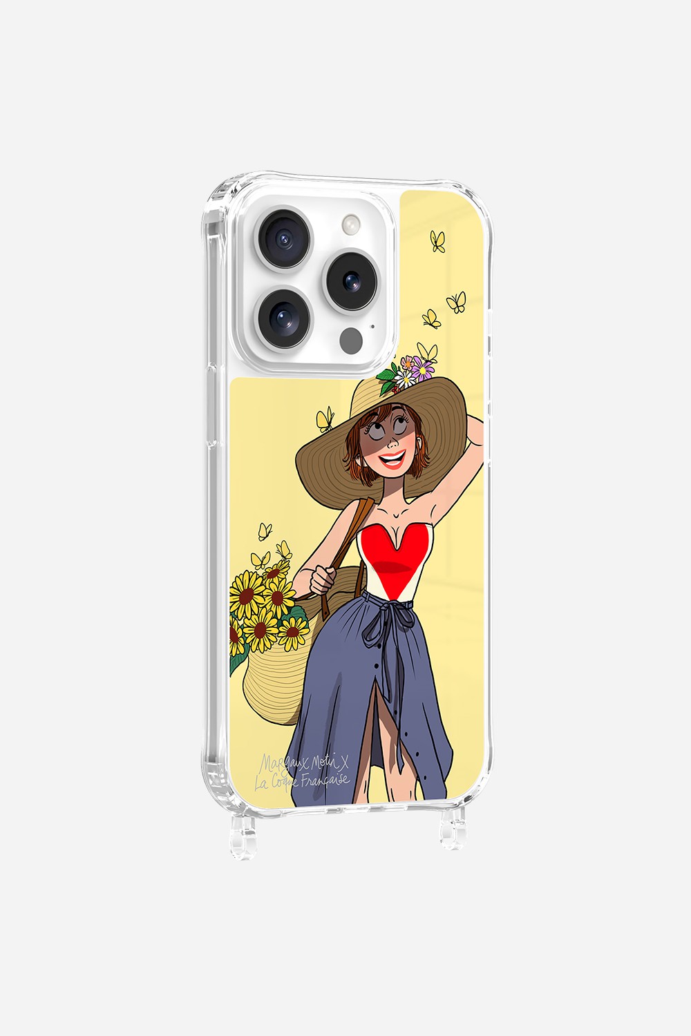 Coque LCF X MARGAUX MOTIN Anneaux Imprime Flower Power
