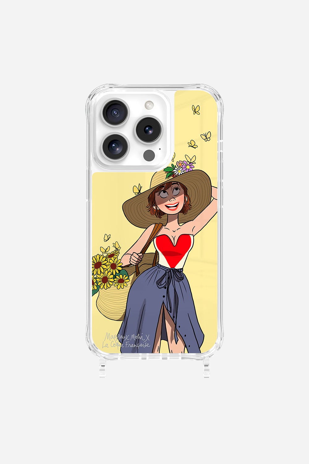 Coque LCF X MARGAUX MOTIN Anneaux Imprime Flower Power