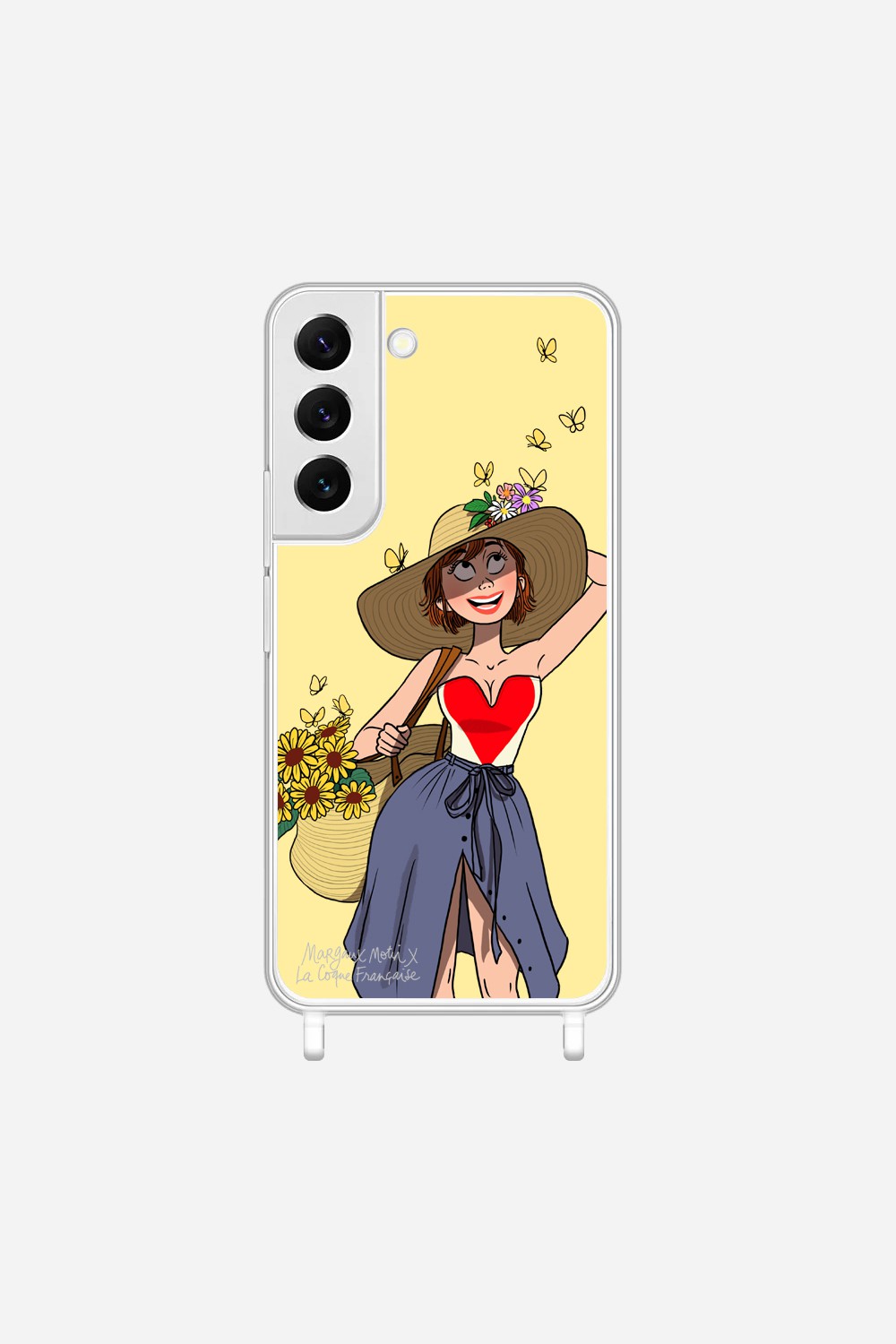 Coque LCF X MARGAUX MOTIN Anneaux Imprime Flower Power