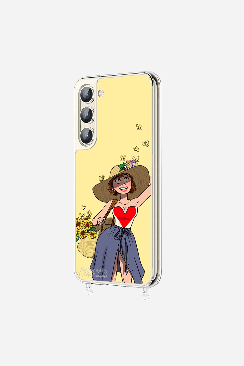 Coque LCF X MARGAUX MOTIN Anneaux Imprime Flower Power