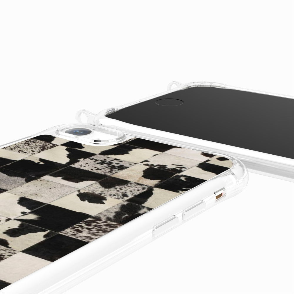 Coque Anneaux Imprimee Mosaique Vache