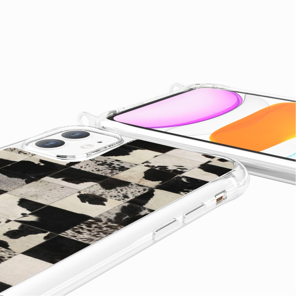 Coque Anneaux Imprimee Mosaique Vache