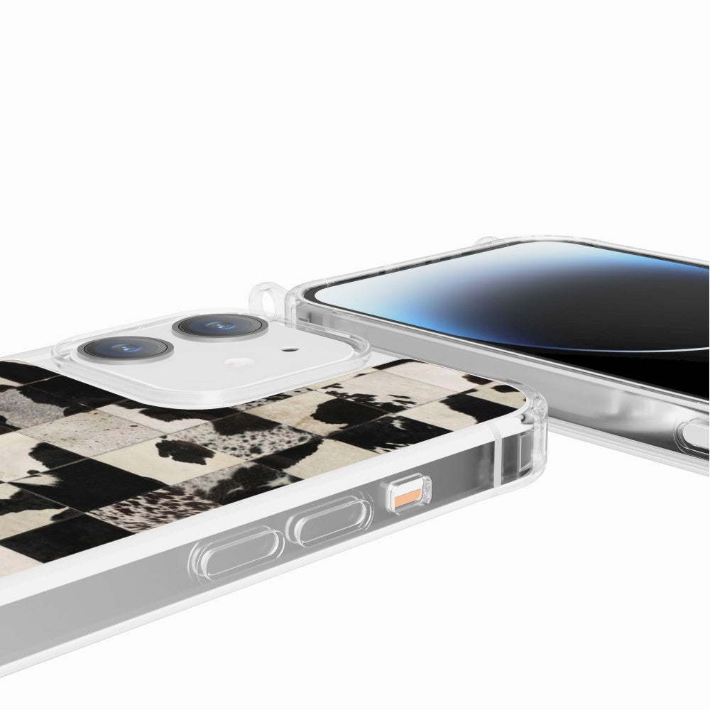 Coque Anneaux Imprimee Mosaique Vache