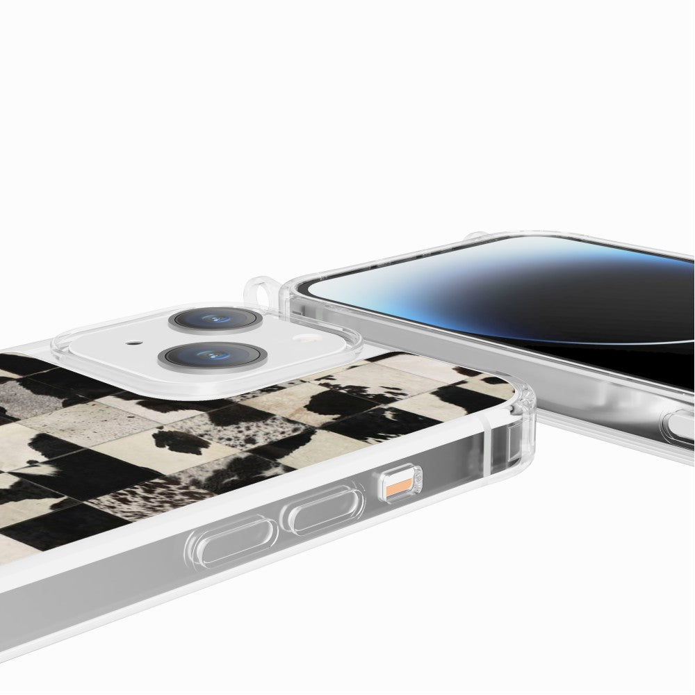 Coque Anneaux Imprimee Mosaique Vache