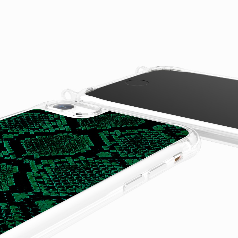 Coque Anneaux Imprimee Python Vert - 89