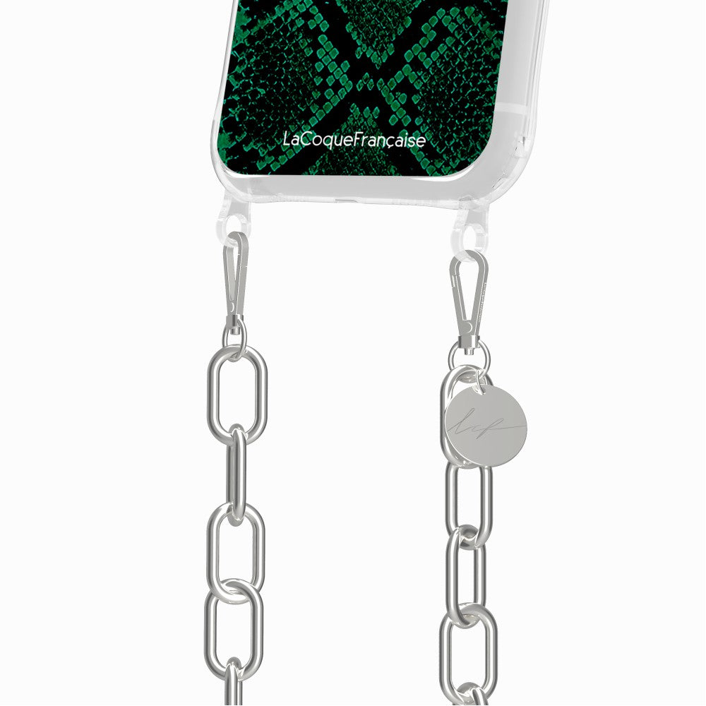 Coque Anneaux Imprimee Python Vert - 78