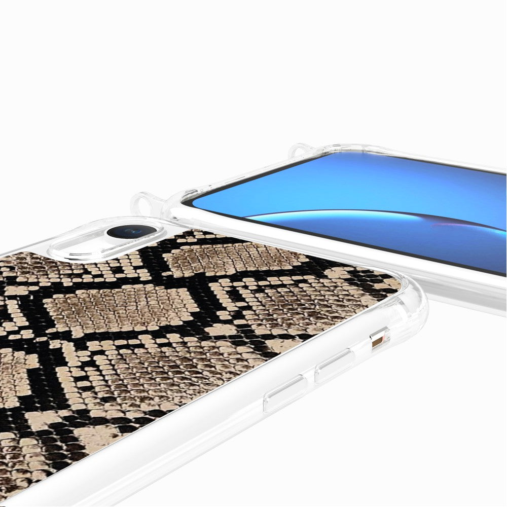 Coque Anneaux Imprimee Python Beige