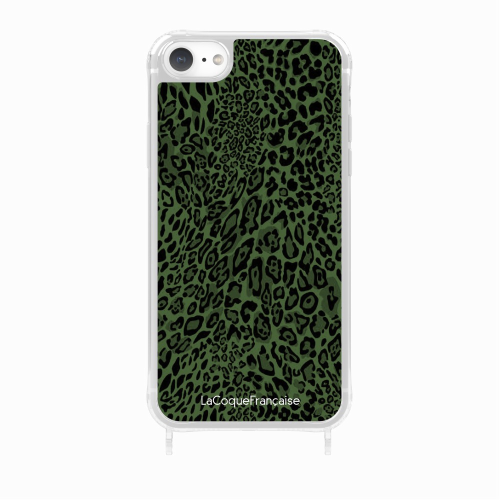 Green Leopard Print Ring Case