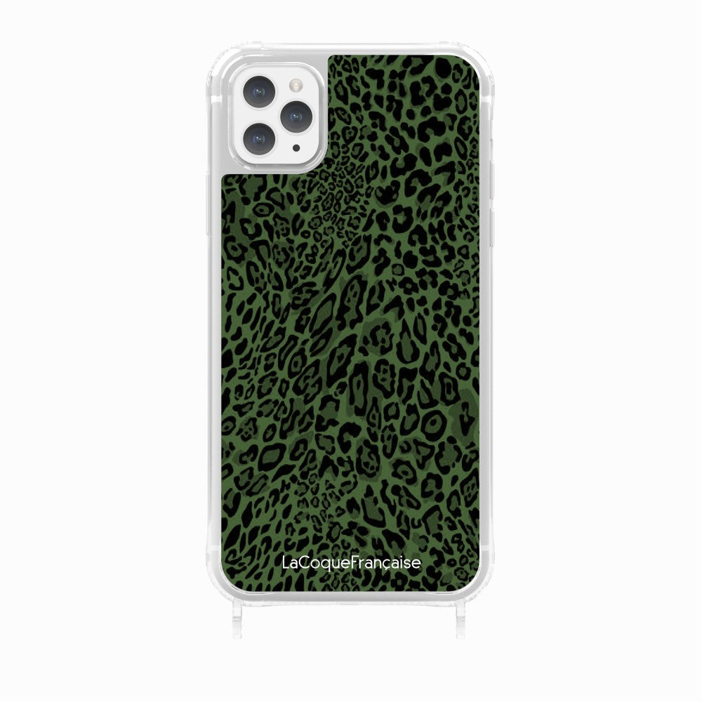 Green Leopard Print Ring Case