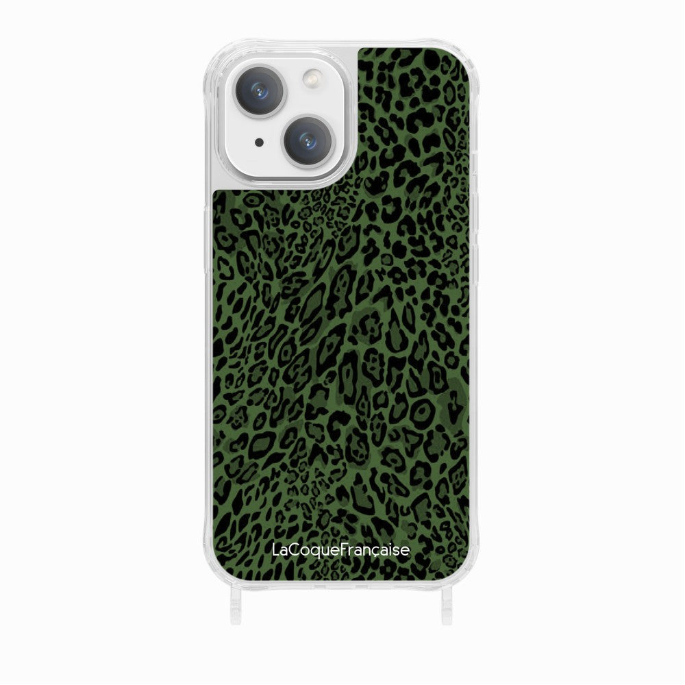 Green Leopard Print Ring Case