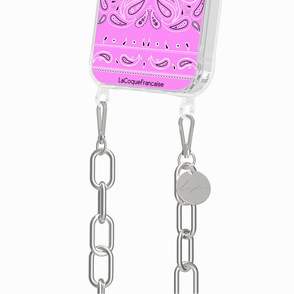 Coque Anneaux Imprimee Bandana Rose