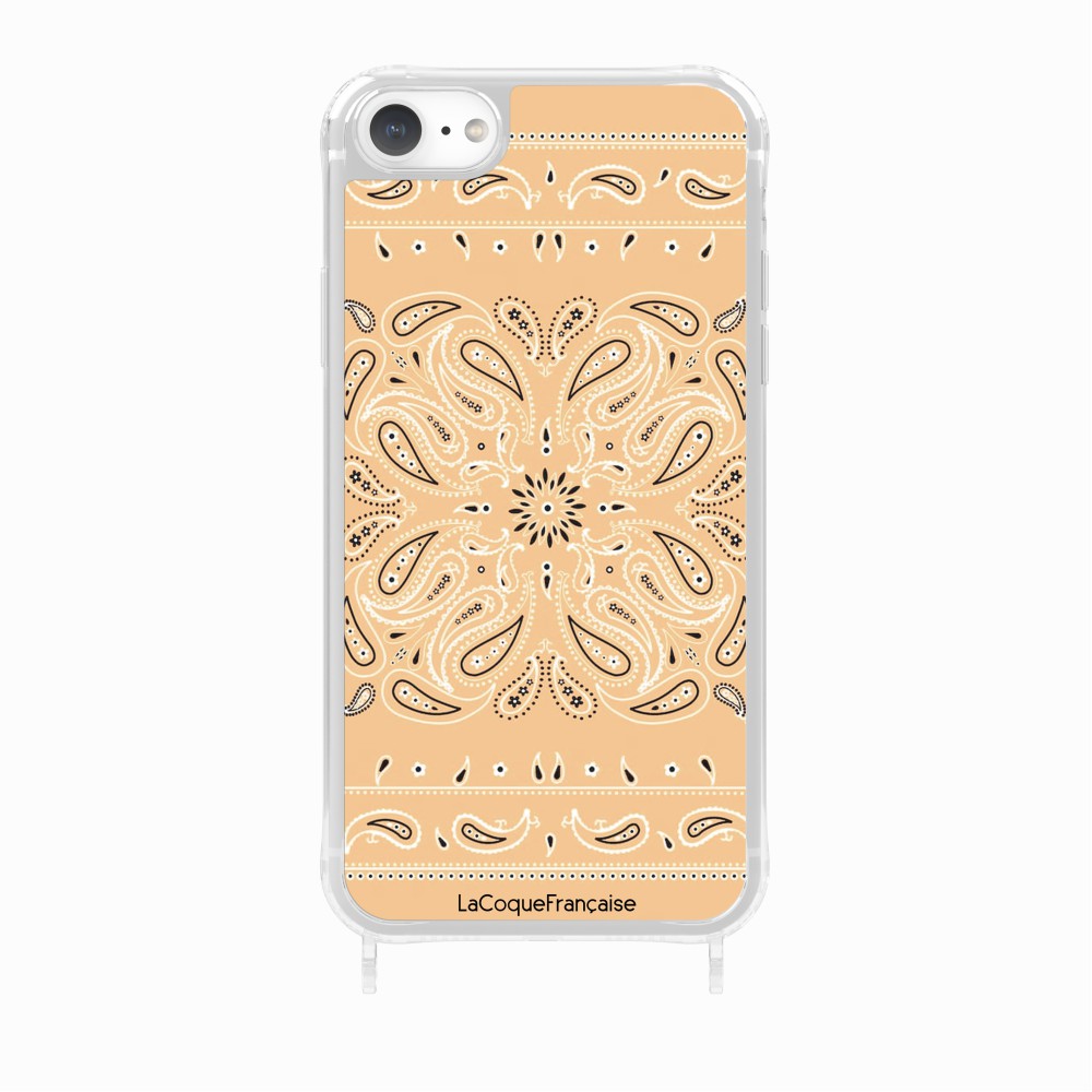 Coque Anneaux Imprimee Bandana Beige