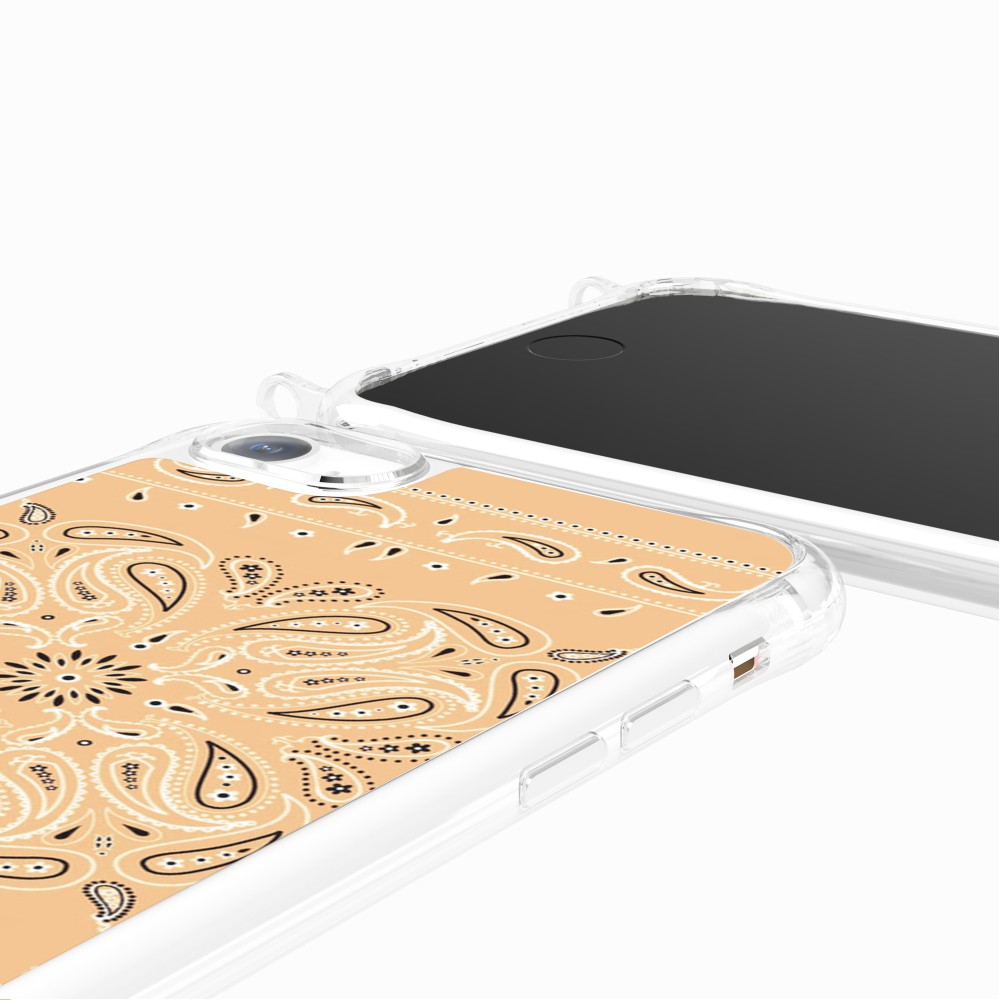 Coque Anneaux Imprimee Bandana Beige - 89