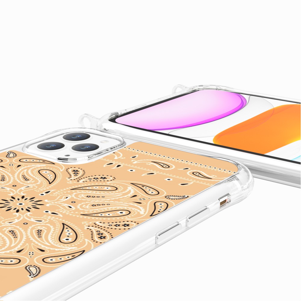 Coque Anneaux Imprimee Bandana Beige - 77