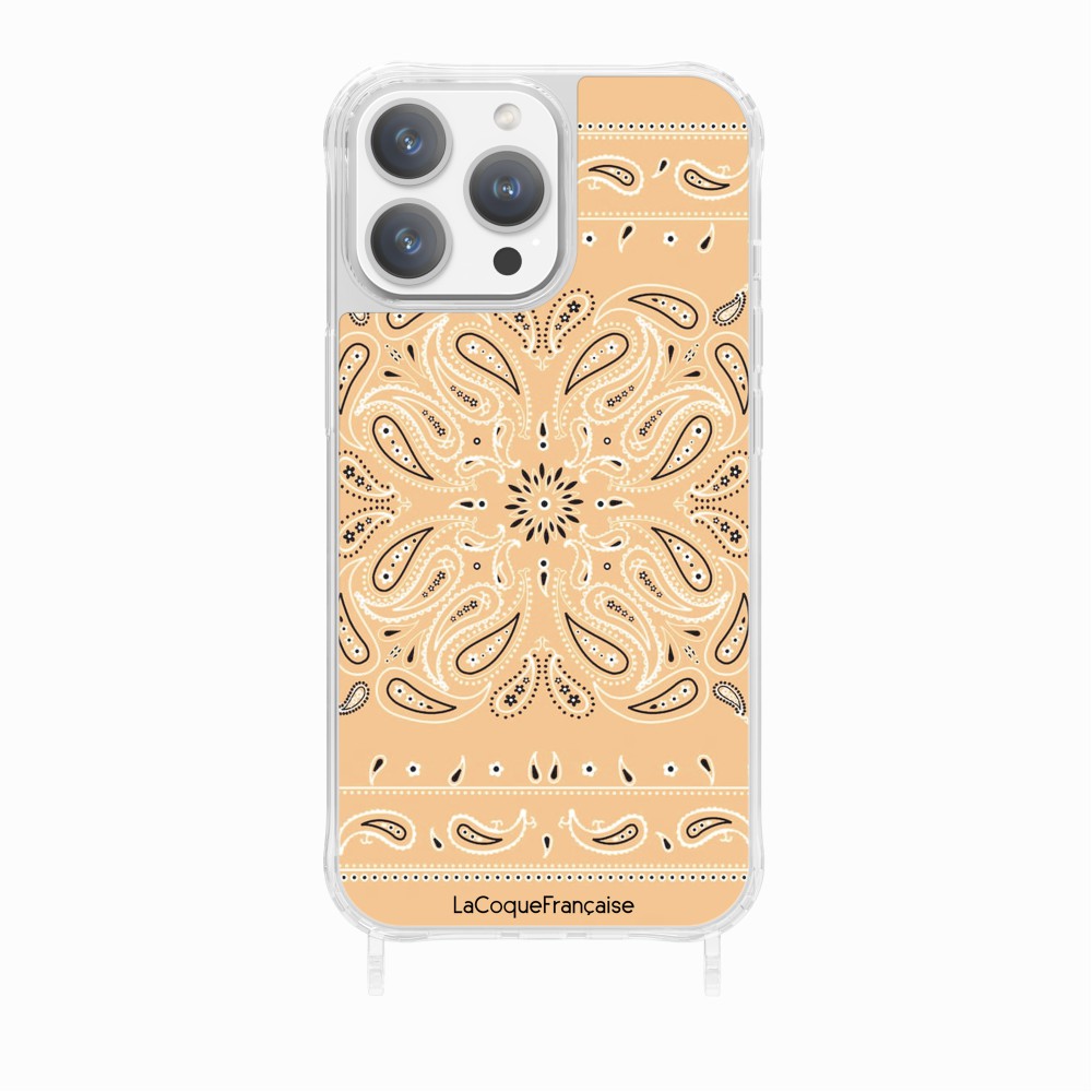 Coque Anneaux Imprimee Bandana Beige