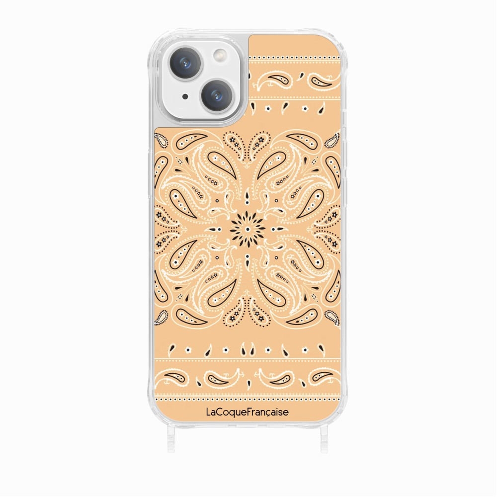 Coque Anneaux Imprimee Bandana Beige