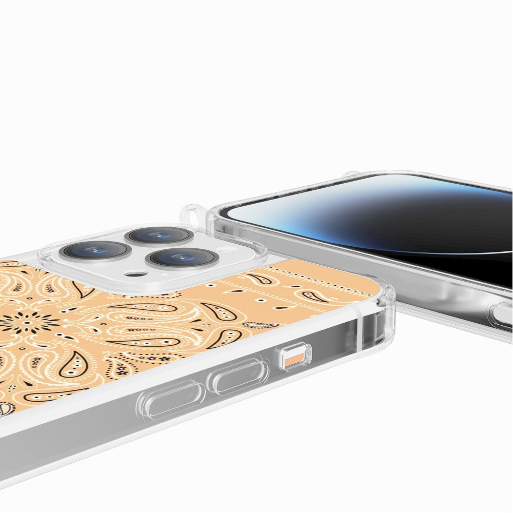 Coque Anneaux Imprimee Bandana Beige