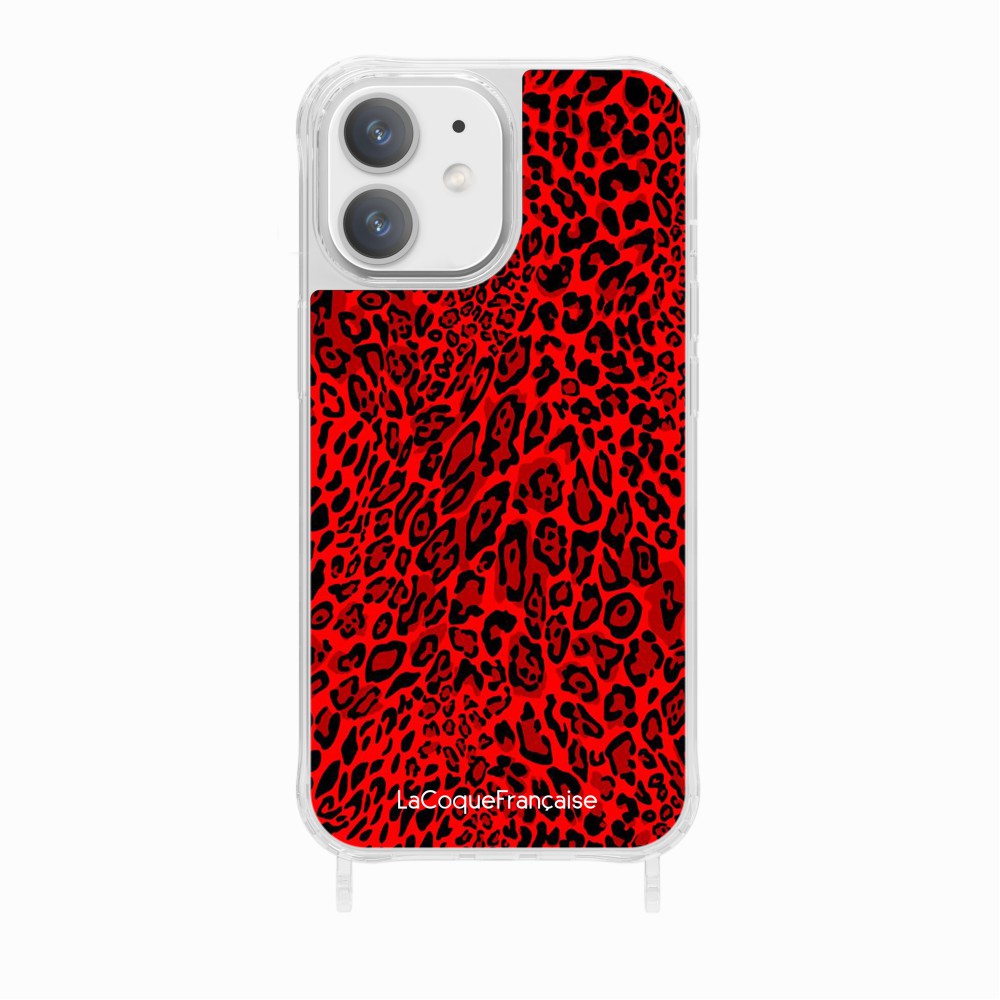 Red Leopard Print Ring Case