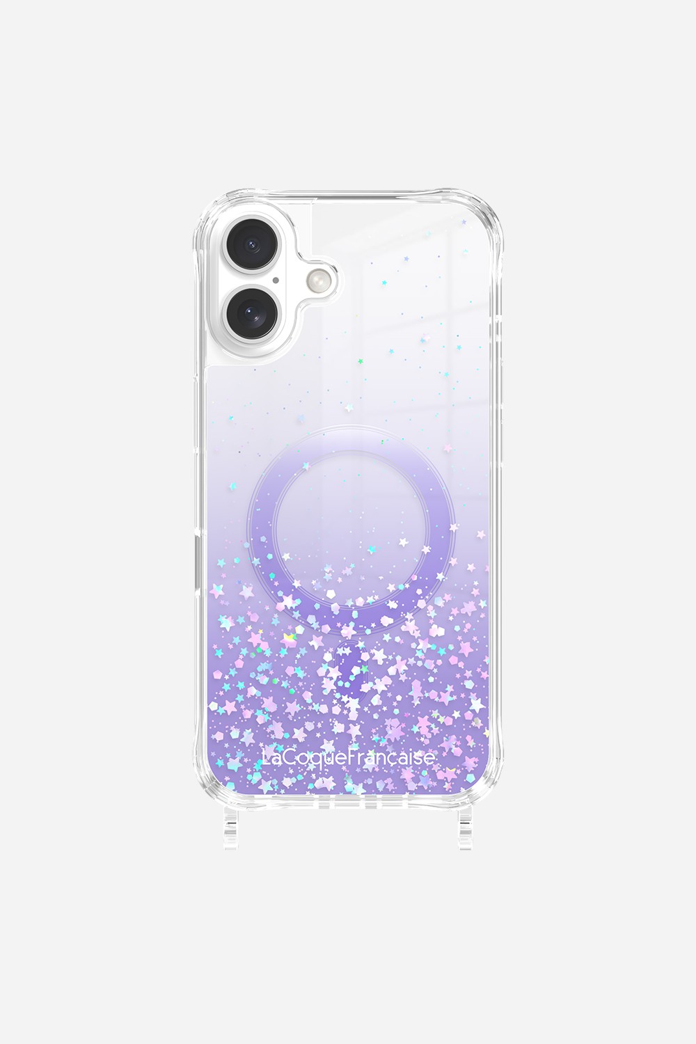 Coque Anneaux Paillettes Magsafe Violet - 13