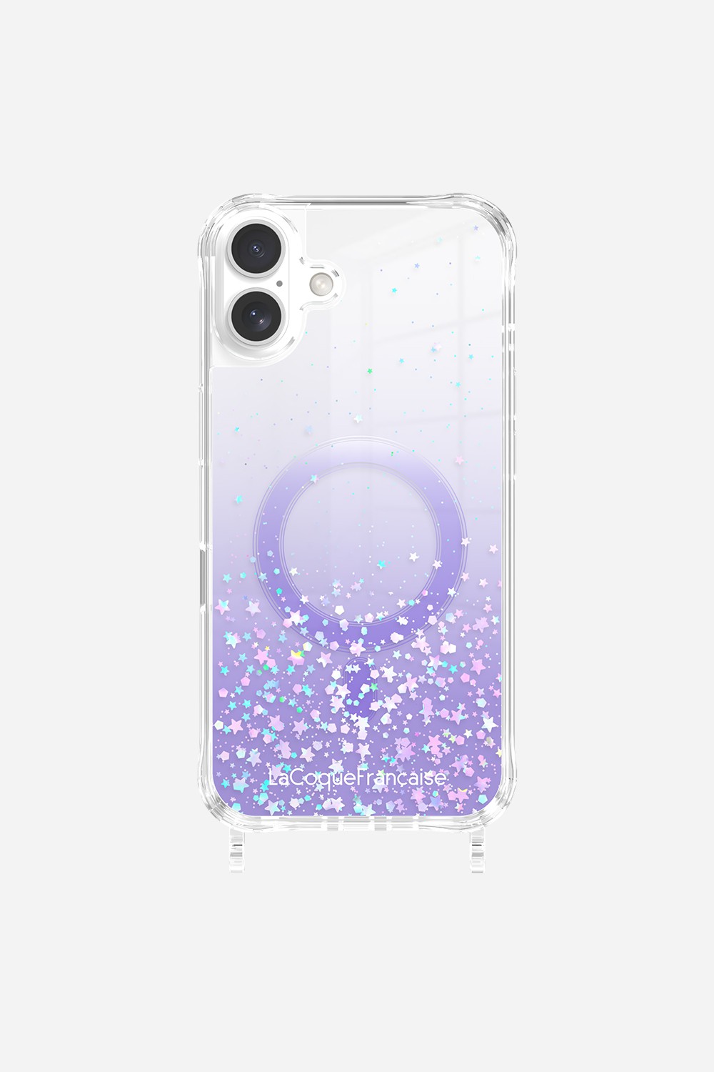 Coque Anneaux Paillettes Magsafe Violet - 14