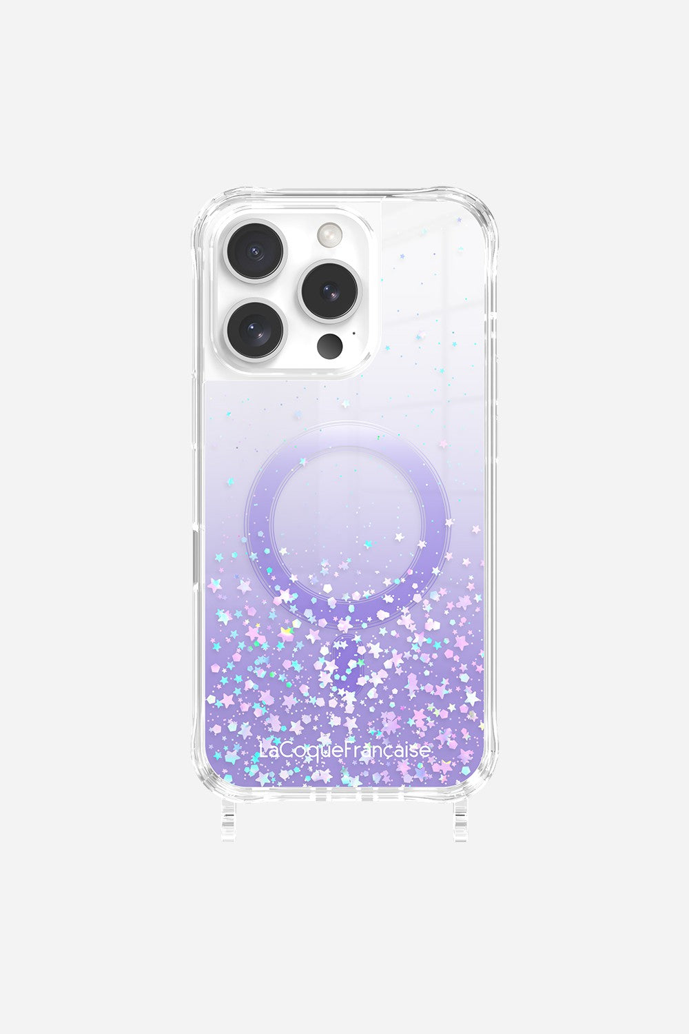 Coque Anneaux Paillettes Magsafe Violet - 11
