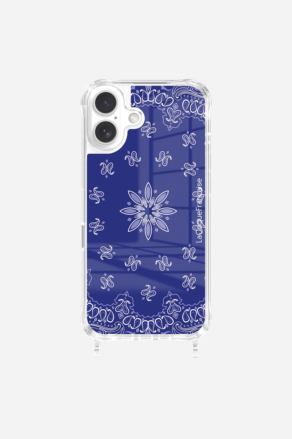 Coque Anneaux Imprimee Bandana Bleu