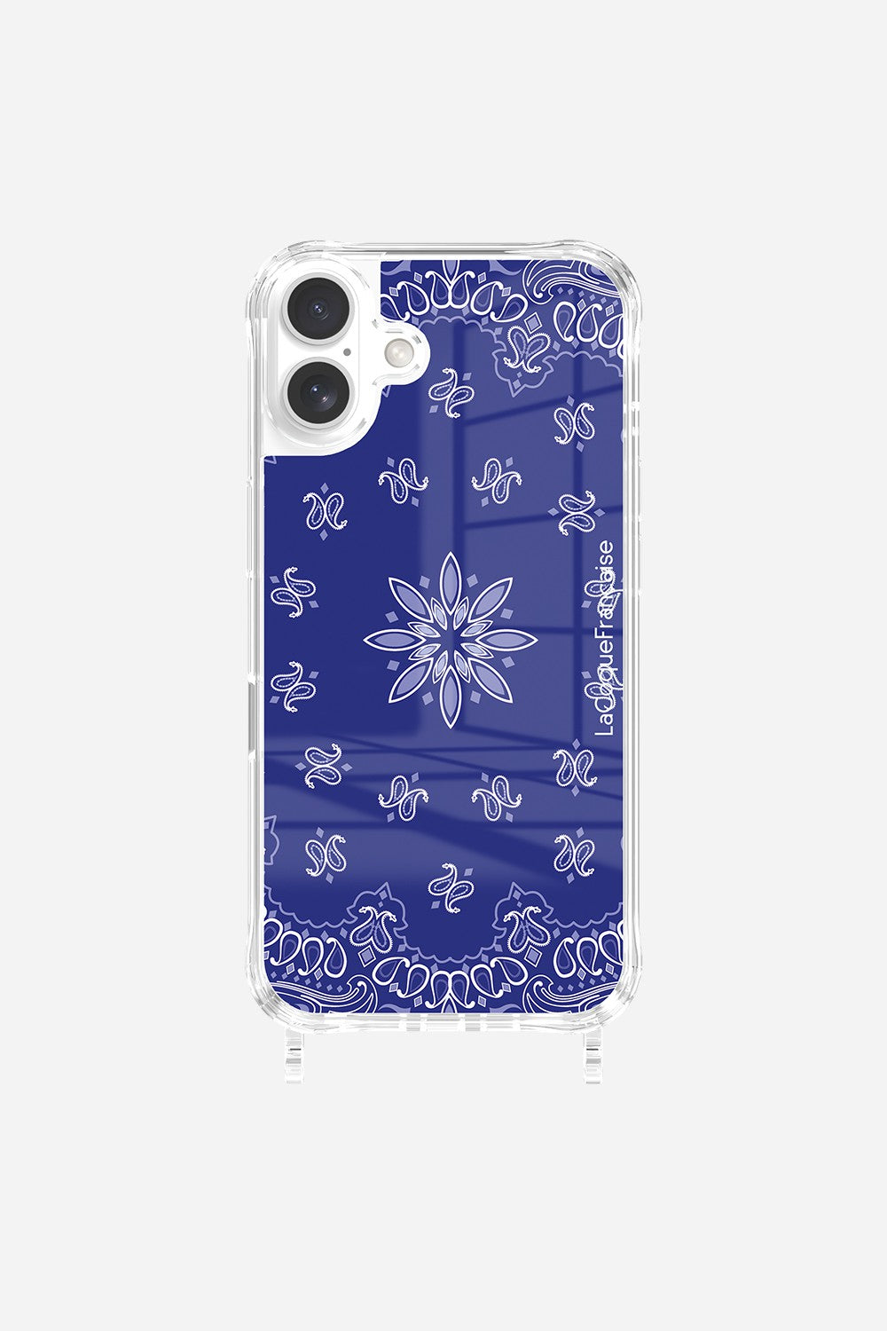 Coque Anneaux Imprimee Bandana Bleu