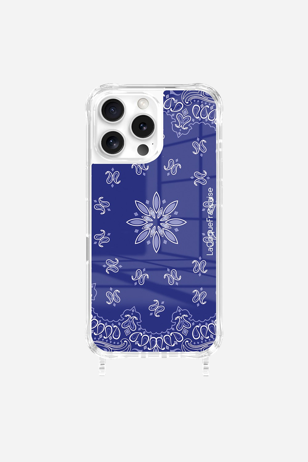 Coque Anneaux Imprimee Bandana Bleu