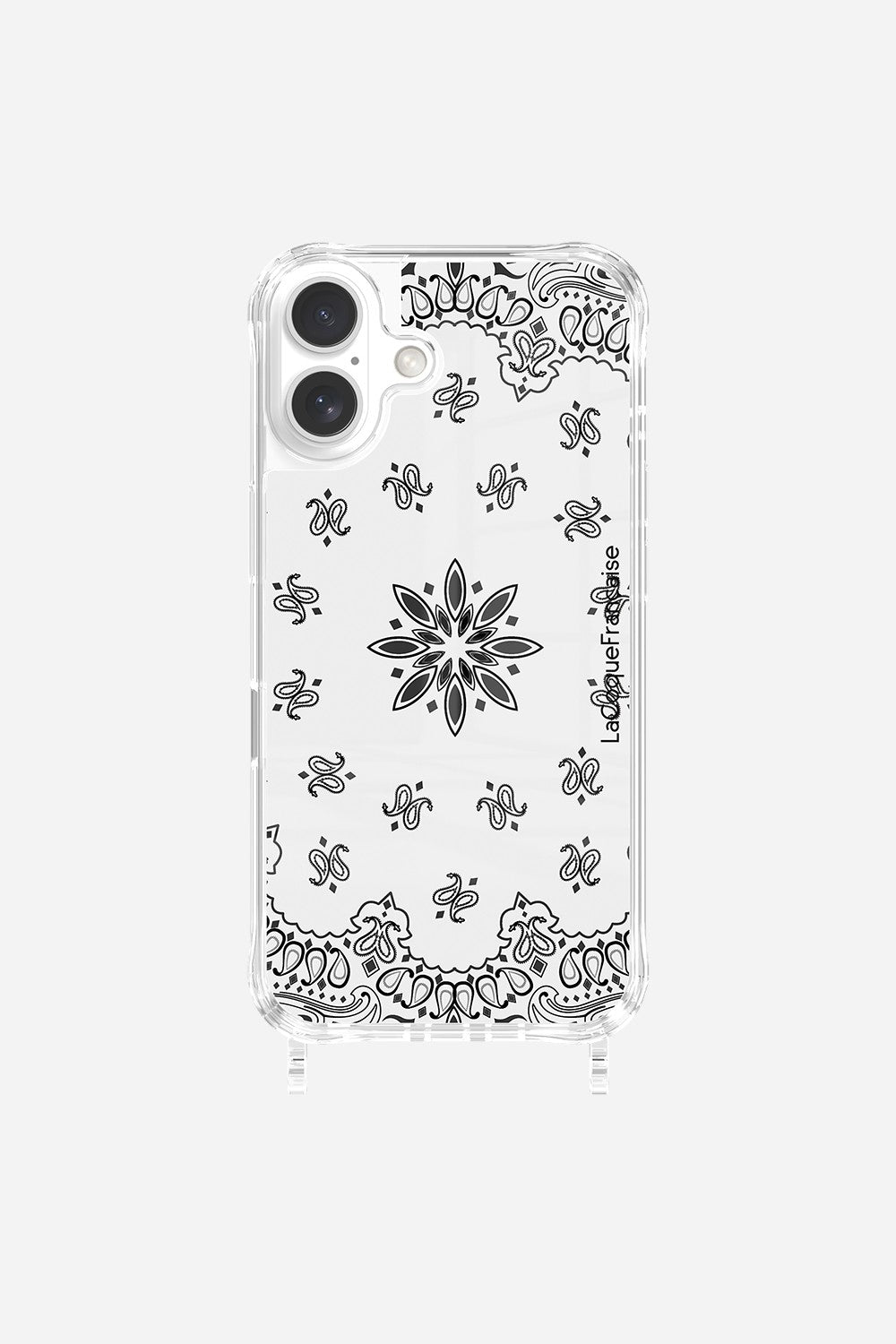 Coque Anneaux Imprimee Bandana Blanc