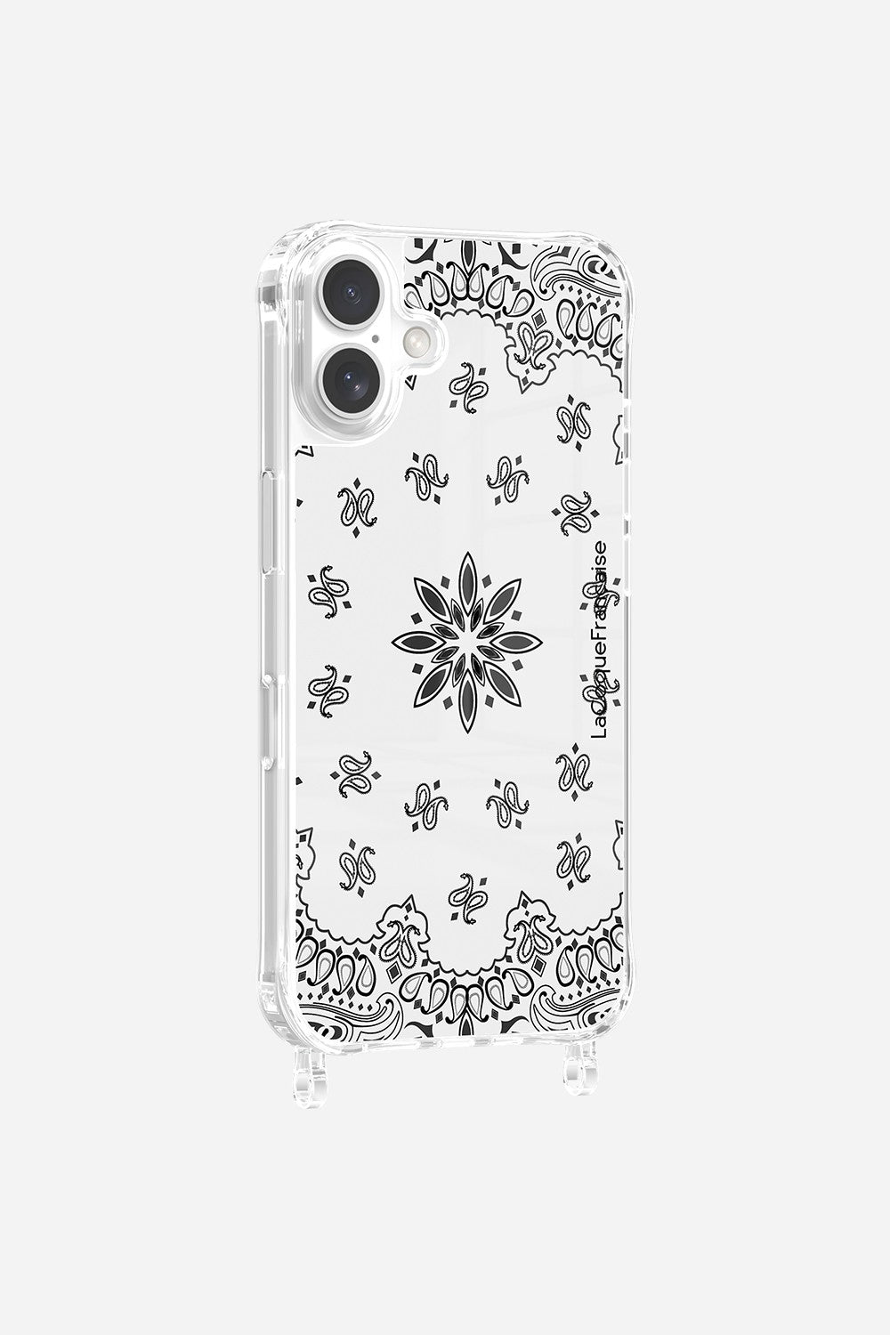 Coque Anneaux Imprimee Bandana Blanc