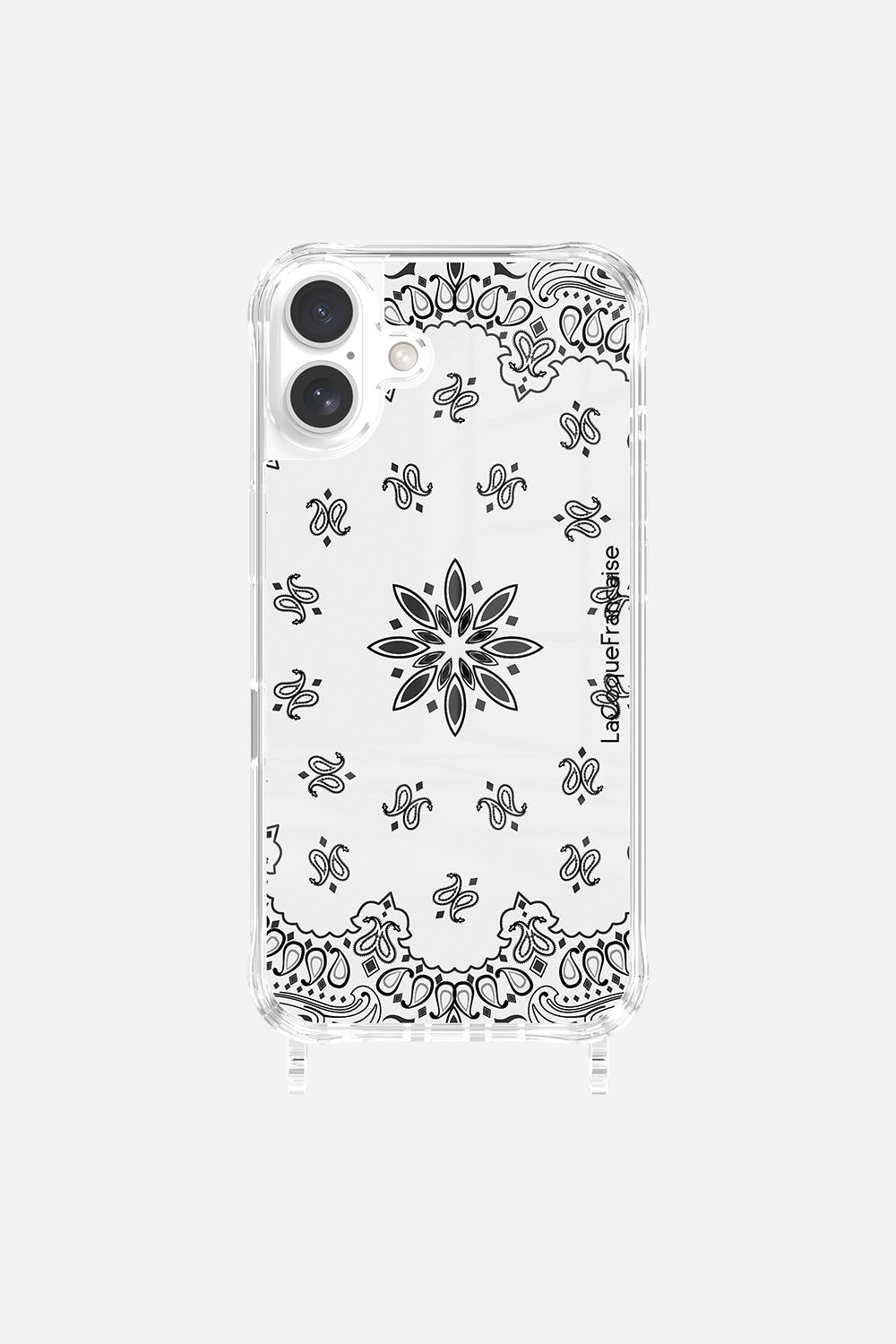 Coque Anneaux Imprimee Bandana Blanc