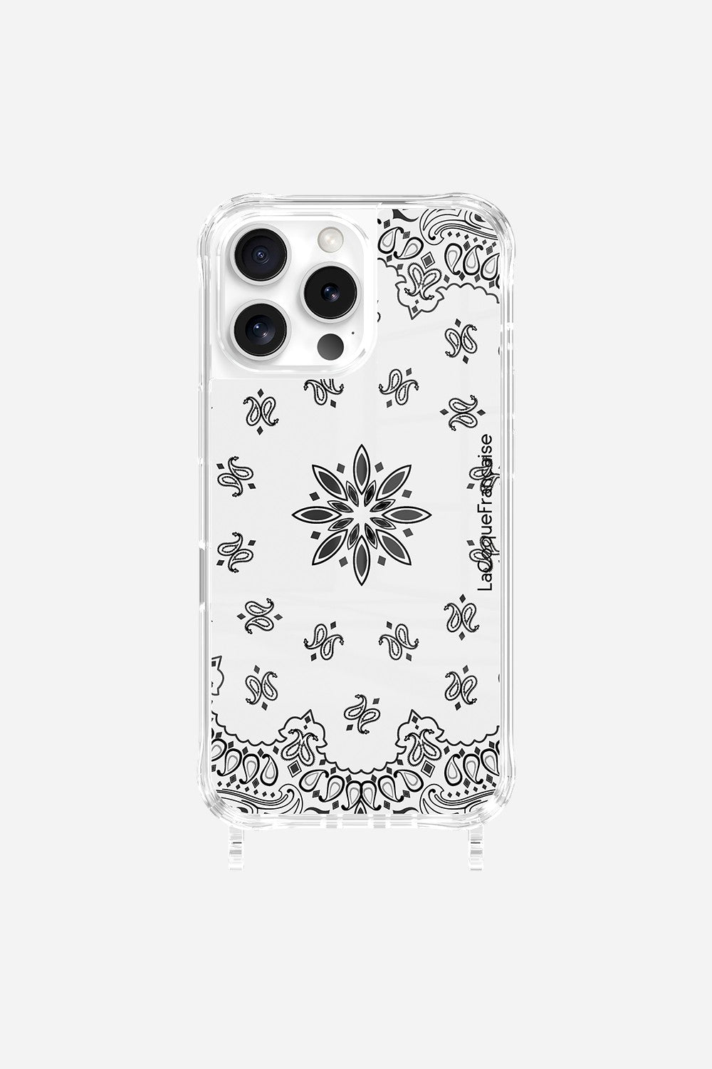 Coque Anneaux Imprimee Bandana Blanc