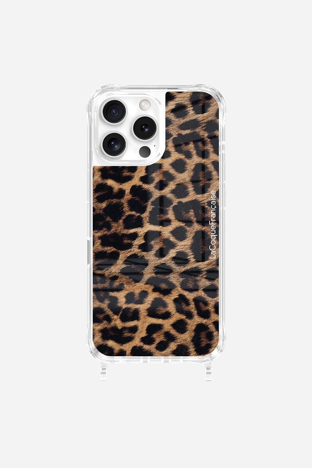Coque Anneaux Imprimee Leopard Noir Et Brun - 34